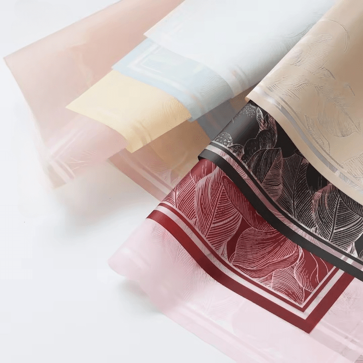 Mulan Edge Flower Wrapping Paper (20pcs/bag) - Elegant Supply