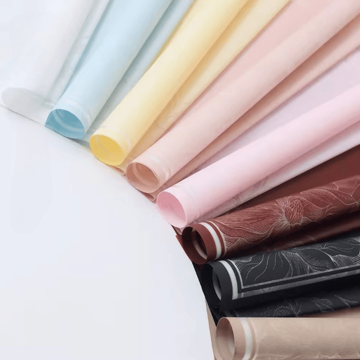 Mulan Edge Flower Wrapping Paper (20pcs/bag) - Elegant Supply