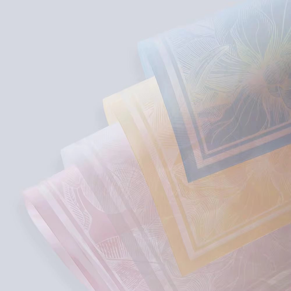 Mulan Edge Flower Wrapping Paper (20pcs/bag) - Elegant Supply