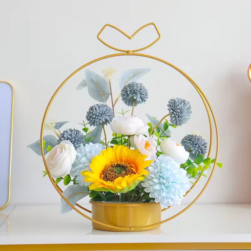 Nordic Metallic Flower Vase for Centerpieces - Elegant Supply