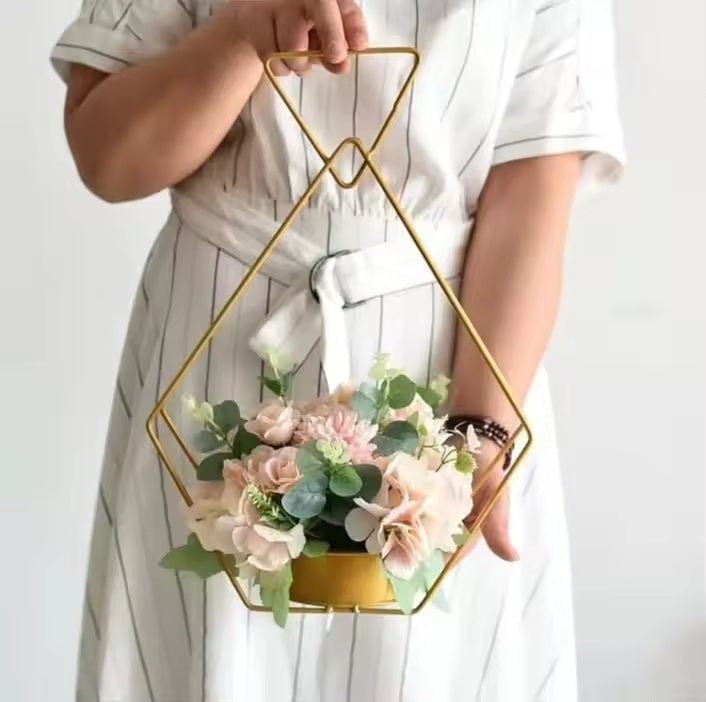 Nordic Metallic Flower Vase for Centerpieces - Elegant Supply