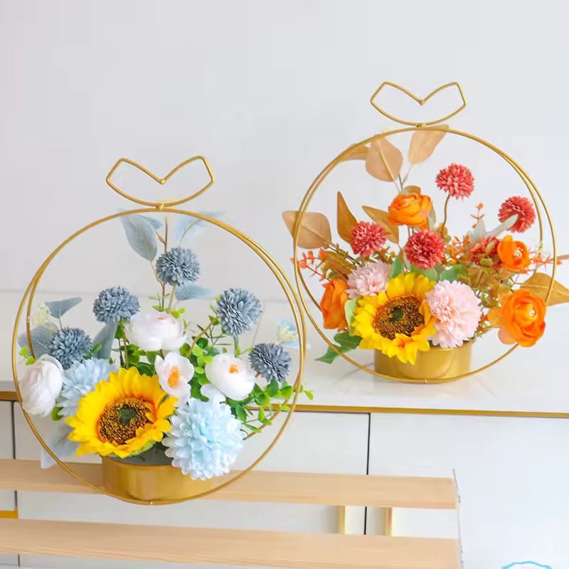 Nordic Metallic Flower Vase for Centerpieces - Elegant Supply