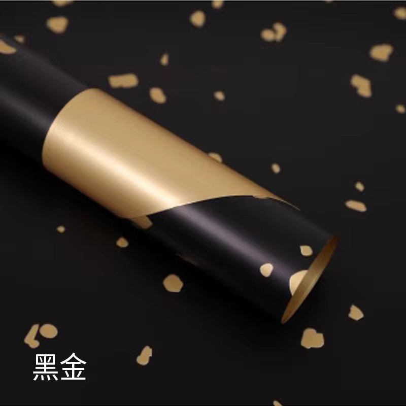 Nordic Style Gilt Gold Flower Wrapping Paper (20pcs/bag) - Elegant Supply