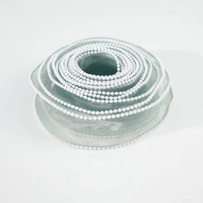 Pearl Mesh Ribbon Roll For Flower Bouquet & Gift Wrapping - Elegant Supply