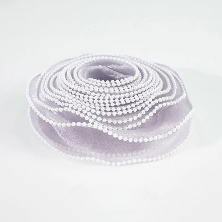 Pearl Mesh Ribbon Roll For Flower Bouquet & Gift Wrapping - Elegant Supply