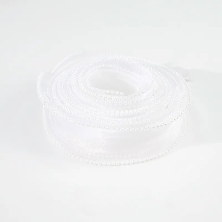 Pearl Mesh Ribbon Roll For Flower Bouquet & Gift Wrapping - Elegant Supply