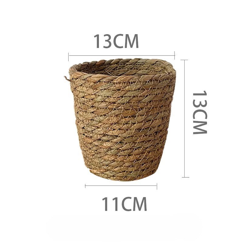 Plastic Woven Imitation Flower Basket / Bucket - Elegant Supply