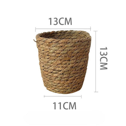 Plastic Woven Imitation Flower Basket / Bucket - Elegant Supply
