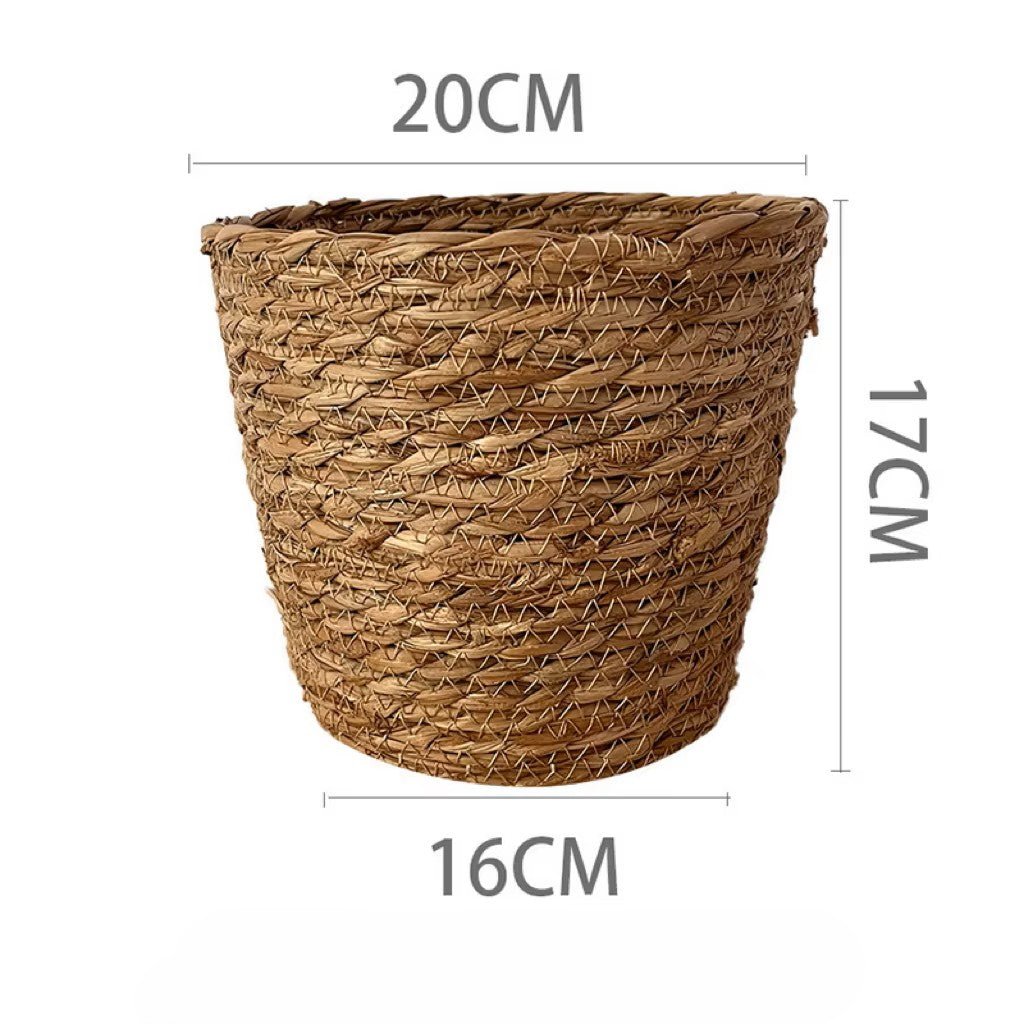 Plastic Woven Imitation Flower Basket / Bucket - Elegant Supply