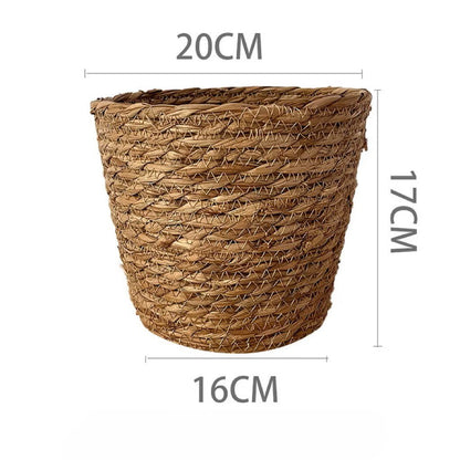 Plastic Woven Imitation Flower Basket / Bucket - Elegant Supply