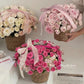 Plastic Woven Imitation Flower Basket / Bucket - Elegant Supply