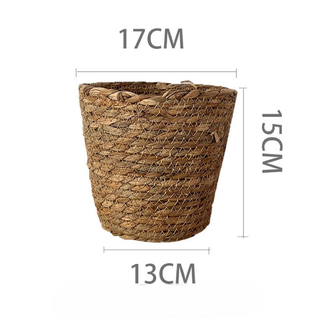 Plastic Woven Imitation Flower Basket / Bucket - Elegant Supply
