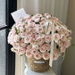 Plastic Woven Imitation Flower Basket / Bucket - Elegant Supply