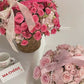 Plastic Woven Imitation Flower Basket / Bucket - Elegant Supply