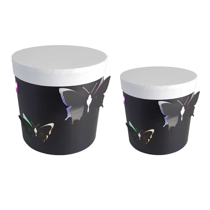 LED-lit butterfly flower boxes perfect for luxury gift presentation
