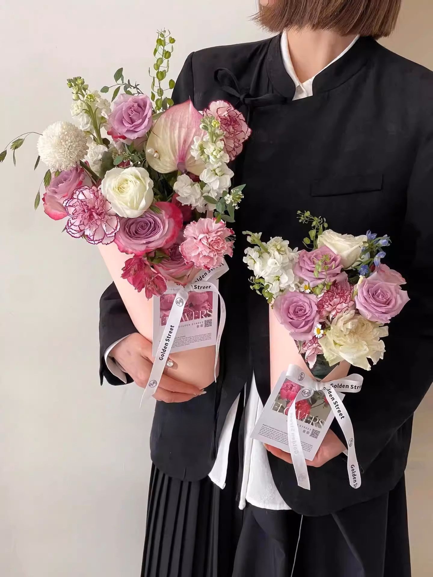 Rigid Cone Flower Box with liner included - Elegant Supply