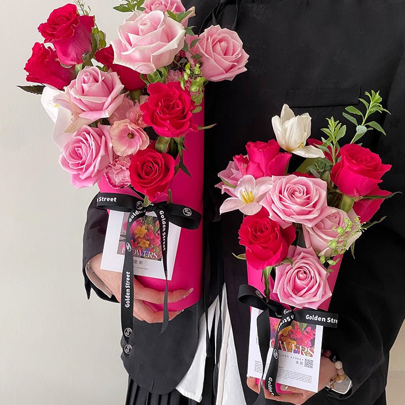 Rigid Cone Flower Box with liner included - Elegant Supply