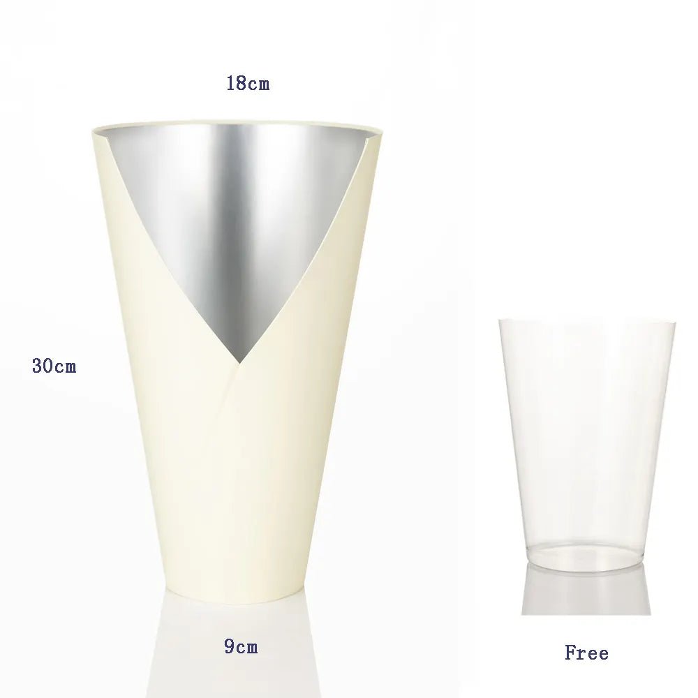 Rigid Cone Flower Box with liner included - Elegant Supply