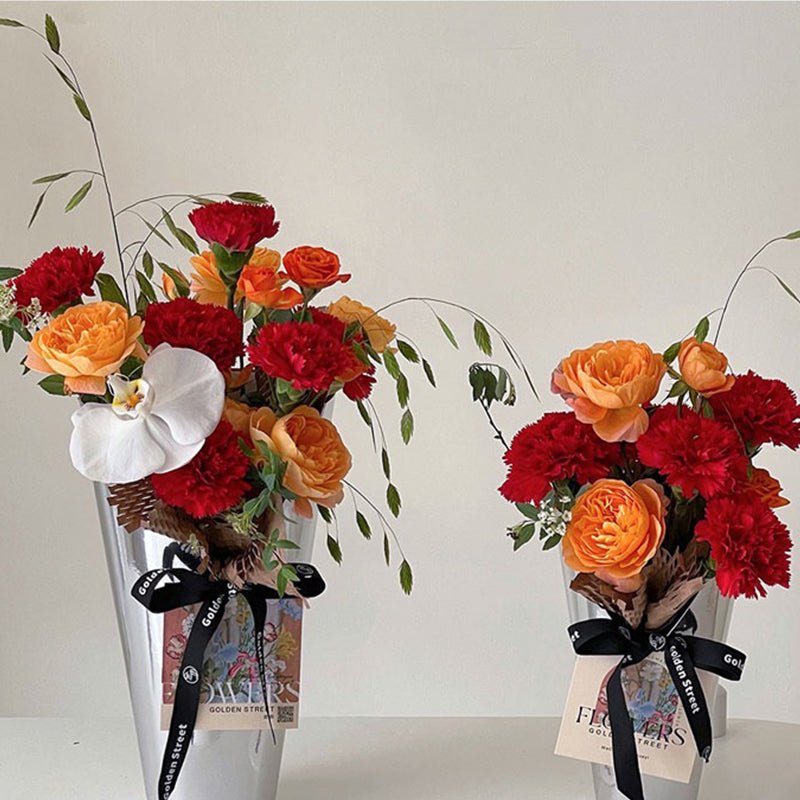 Rigid Cone Flower Box with liner included - Elegant Supply