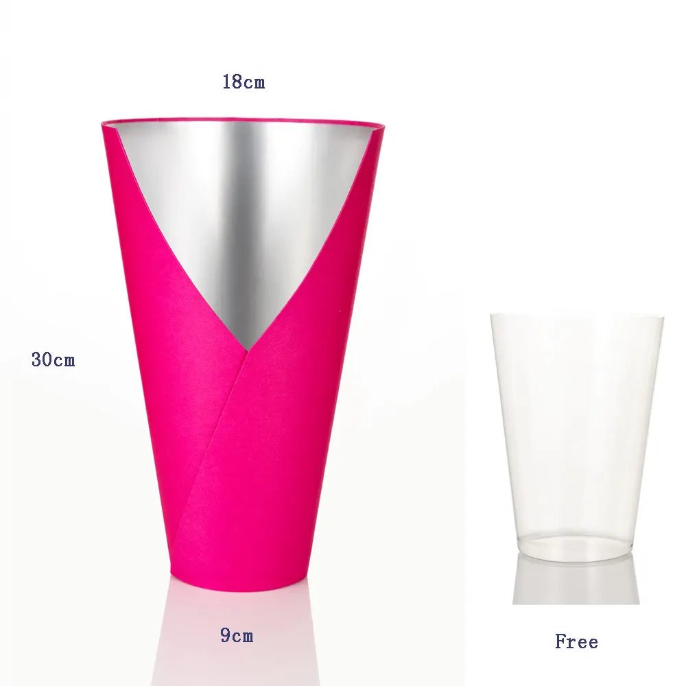 Rigid Cone Flower Box with liner included - Elegant Supply