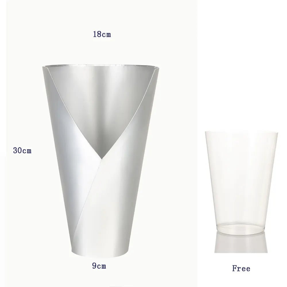 Rigid Cone Flower Box with liner included - Elegant Supply