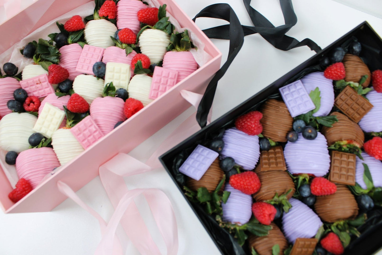 Rigid Rectangle Flower Gift Box with Clear Lid and Handles - Elegant Supply