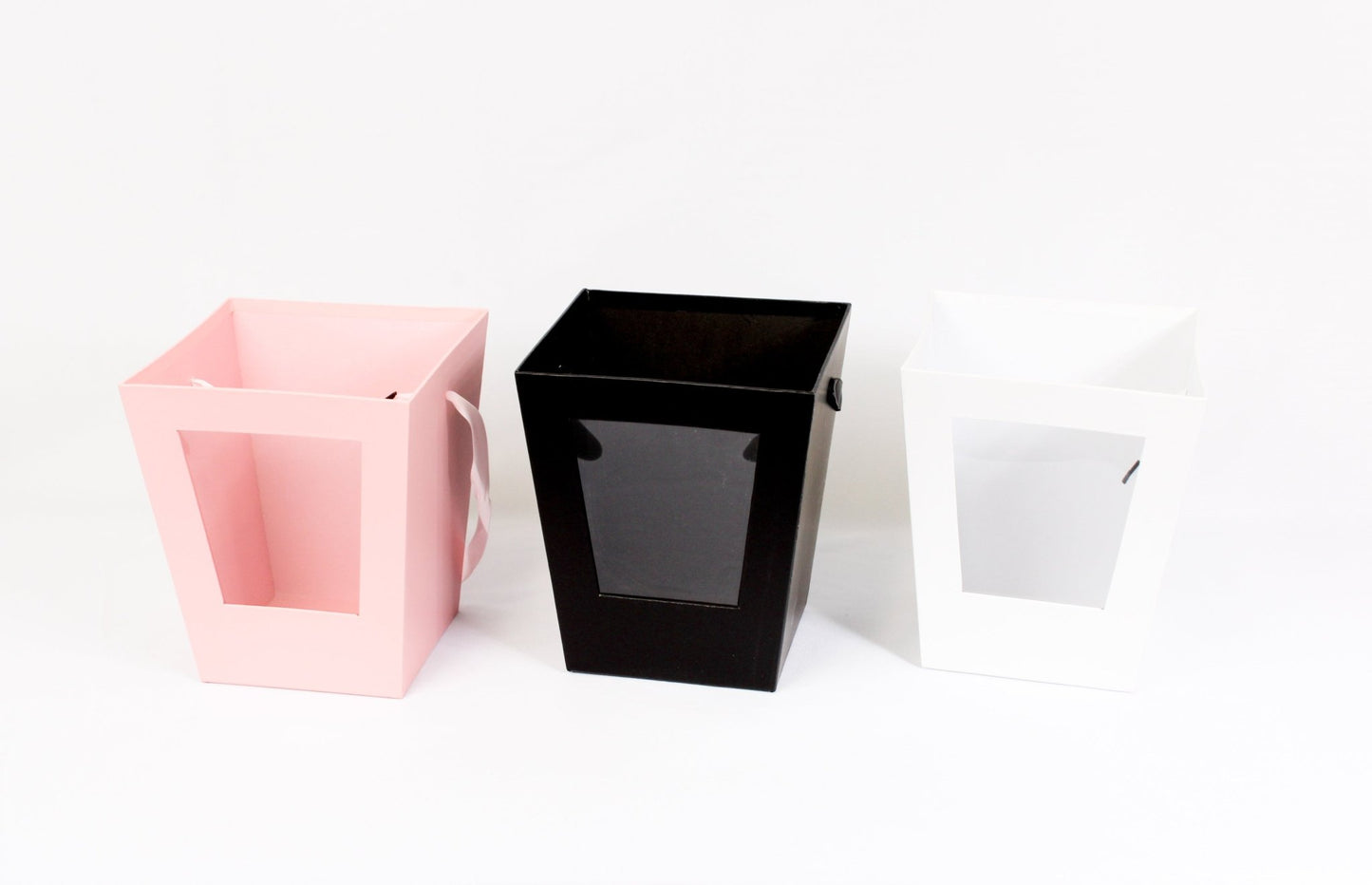 Rigid Trapezoidal Window Flower Tote Bag - Elegant Supply