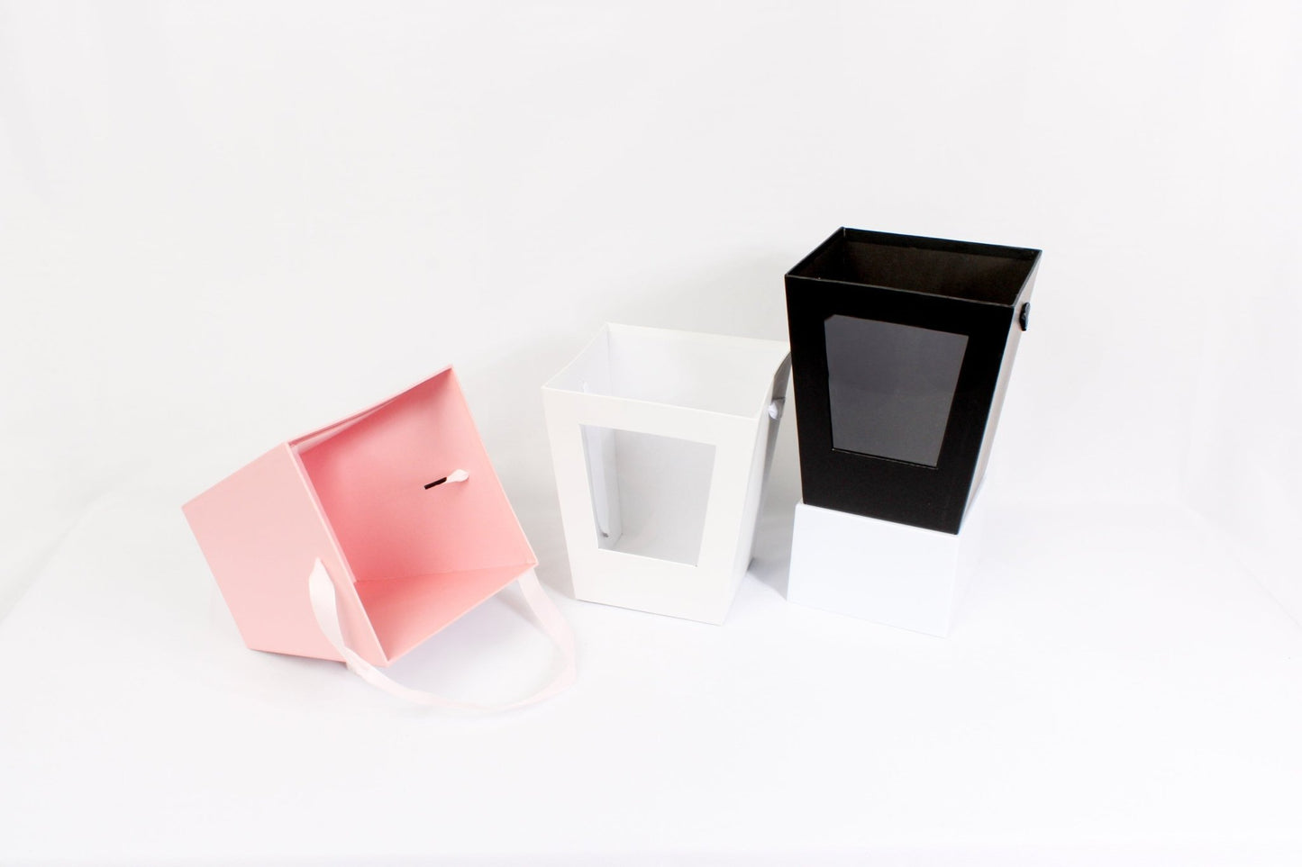 Rigid Trapezoidal Window Flower Tote Bag - Elegant Supply