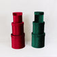 Velvet Round Flower Hat Box with Lid