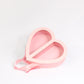 Clear Double Open Heart Flower Gift  Box with Handle