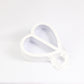 Clear Double Open Heart Flower Gift  Box with Handle