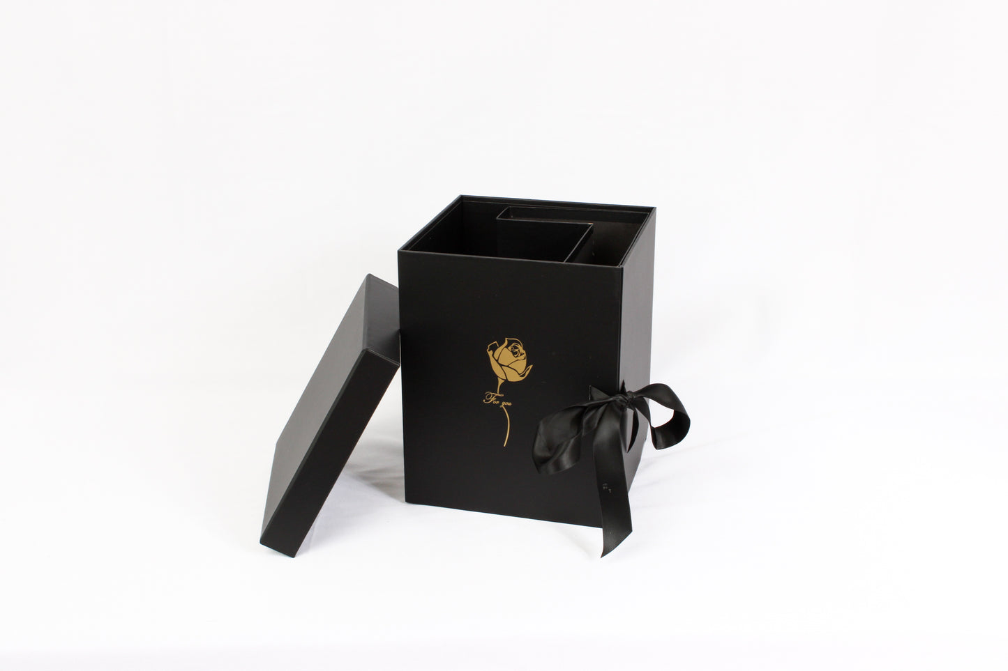 Rotating Monogram Love Flower Gift Box