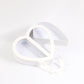 Clear Double Open Heart Flower Gift  Box with Handle