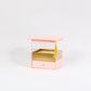 Acrylic Graduation Cube Flower Gift Box with drawer