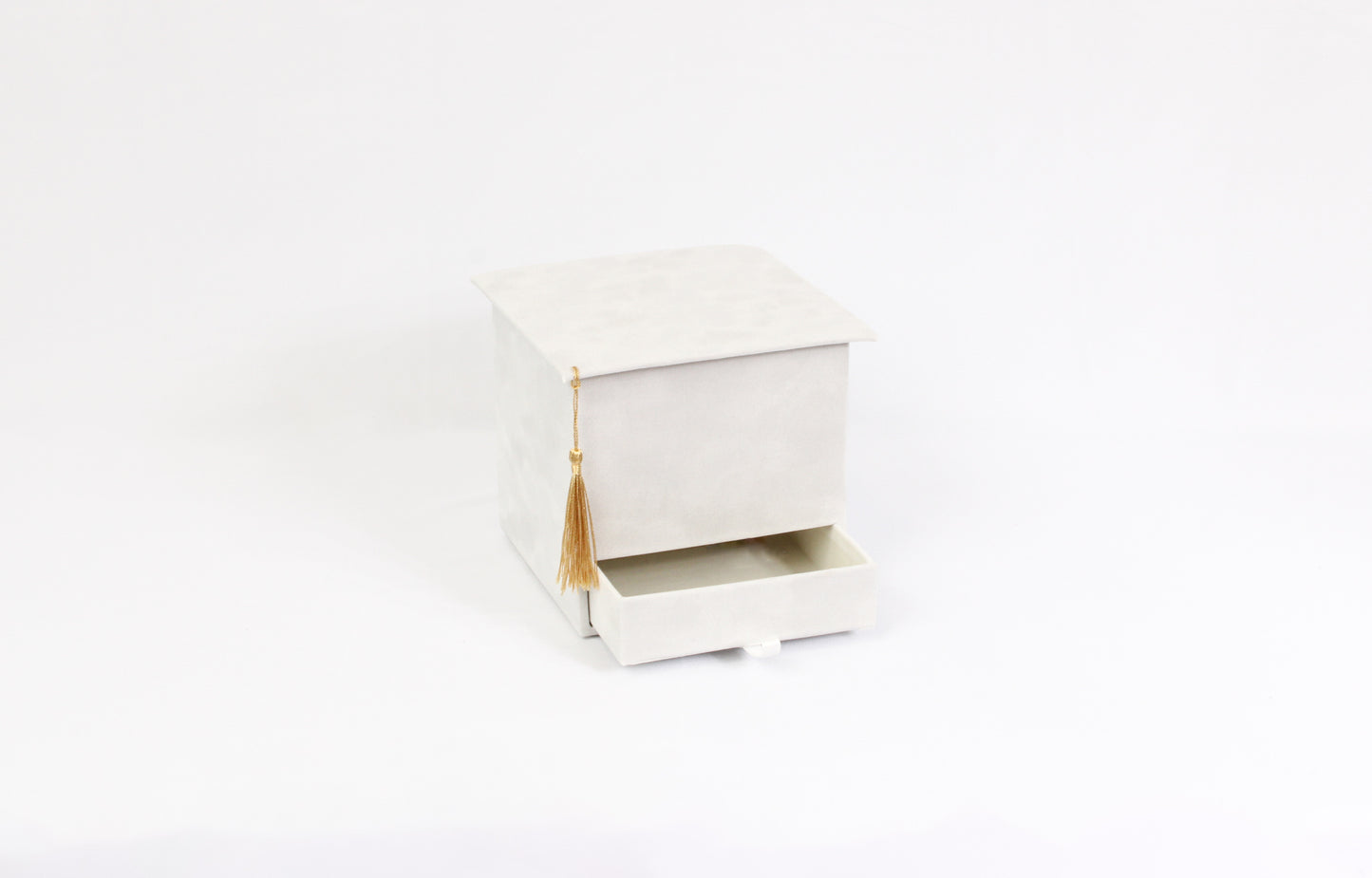 Velvet Square Graduation Flower Gift Box with Drawer