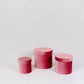 Velvet Round Flower Hat Box with Lid