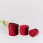 Velvet Round Flower Hat Box with Lid