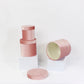 Velvet Round Flower Hat Box with Lid
