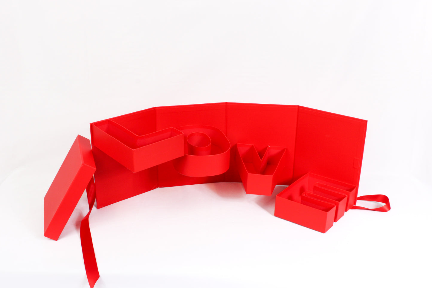 Rotating Monogram Love Flower Gift Box