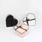 French Inspired Heart Shape Flower Gift Box with Ribbon