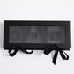 Fillable DAD Letters Flower Gift Box with Clear Lid
