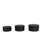 Line Textures Round Box with Handle