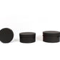 Line Textures Round Box with Handle