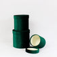 Velvet Round Flower Hat Box with Lid