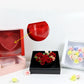 Heart Square Frame Flower Gift Box with Insert