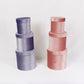 Velvet Round Flower Hat Box with Lid