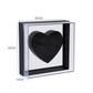 Acrylic Heart Frame Flower Gift Box For Preserved Rose Flowers