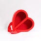 Clear Double Open Heart Flower Gift  Box with Handle