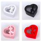 Heart Shaped Box with Ribbon and Clear Lid
