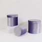 Velvet Round Flower Hat Box with Lid